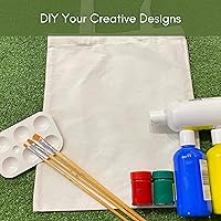 Vista 6 de WHITEWRAP Tote BagCloth BagsFoldable Shopping Bag with Sturdy Handles Cotton Tote BagLightweight Durable Reusable