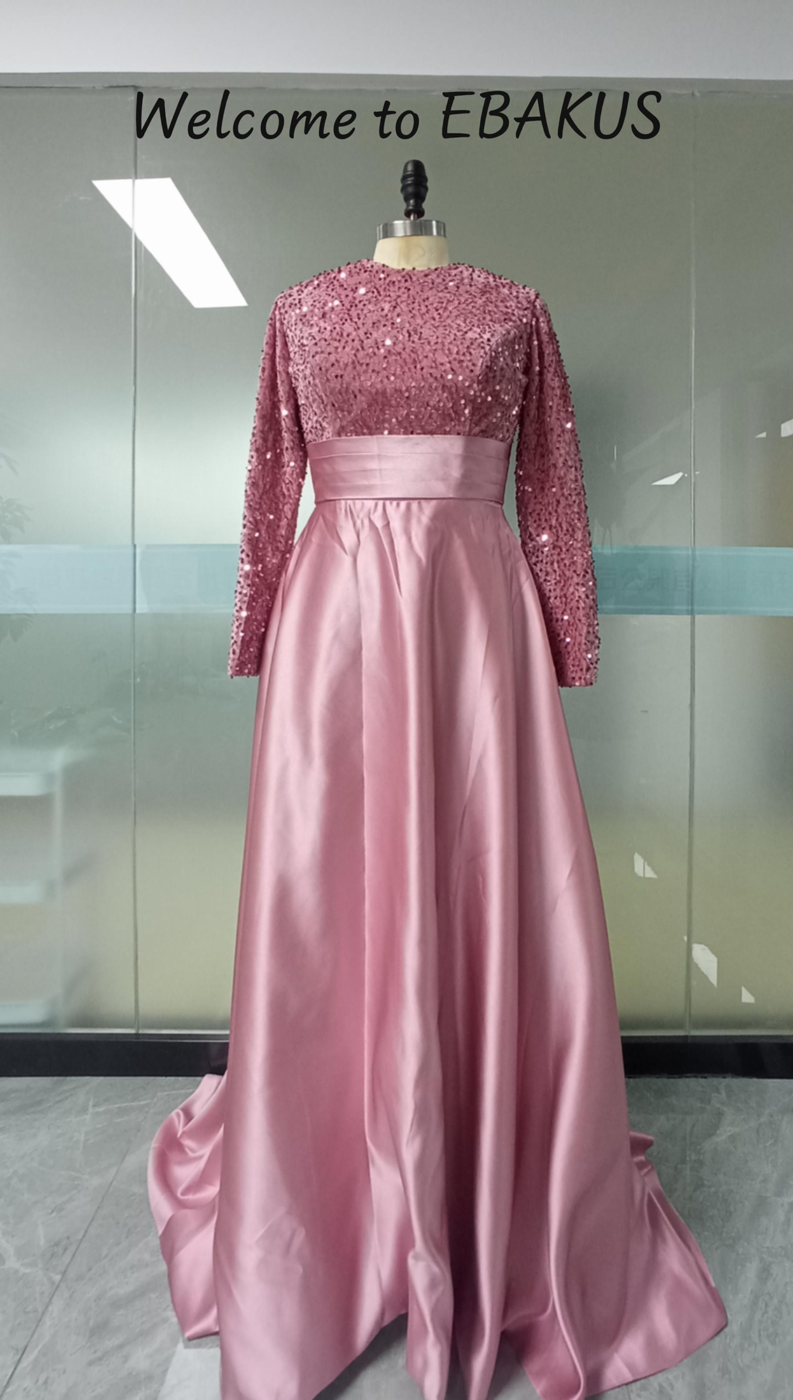 Amazon.com: EBAKUS Black Sequin Prom Dresses with Sleeves Long Satin A-line Formal  Evening Dresses for Women 0 : Clothing, Shoes & Jewelry