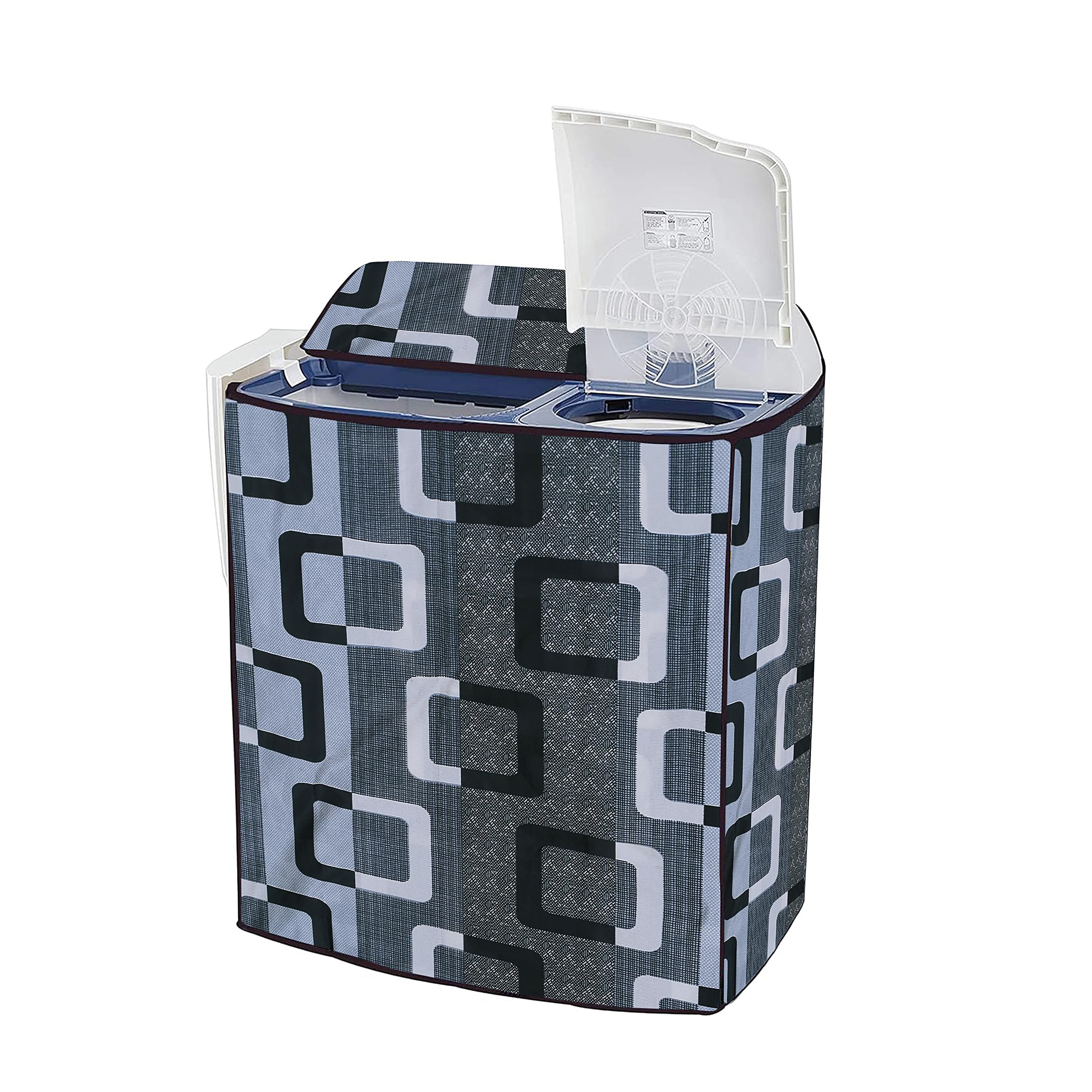 Polyester Semi-Automatic Washing Machine Cover For Compatible 6Kg - 7.5Kg Dustproof WM_Cover_20