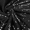 Vonty Sequin Fabric by The Yard - 1 Yard Black Sequin Fabric, Glitter Fabric Sparkly Shiny Fabrics Mesh Mermaid Fabric for Sewing Wedding Dress Tablecloth Party Decorative DIY48 Inch Wide