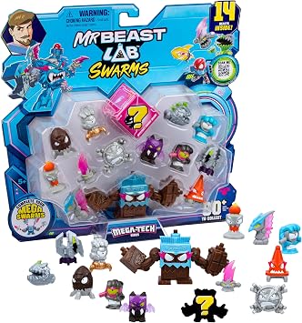 MrBeast Lab Swarms MEGA-TECH Series 14 Pack, Feastaboom