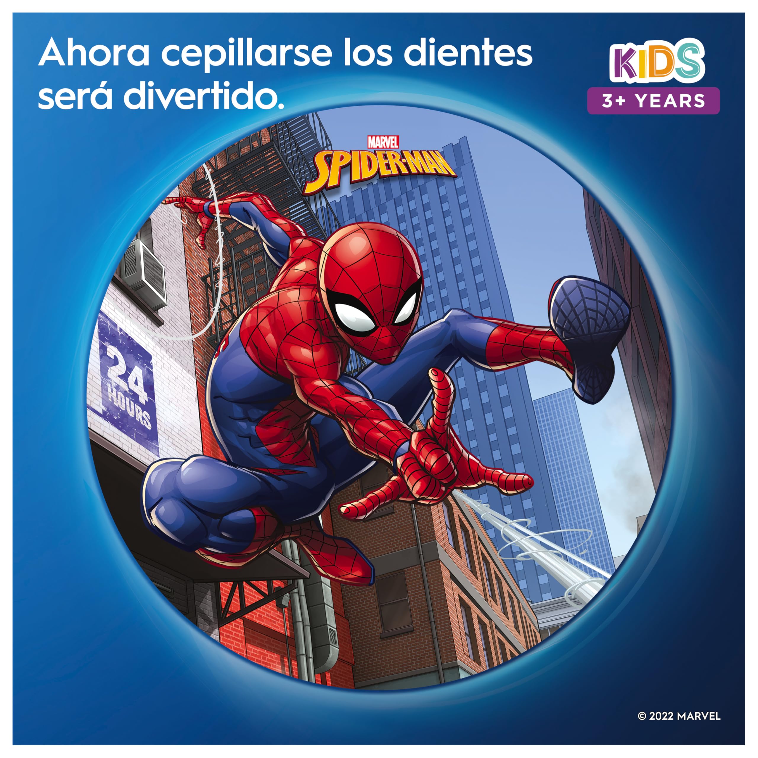 Oral-B Kids Cabezales de Recambio Originales para Niños +3 Años, Pack de 8 - Recambios para Cepillo Eléctrico Oral B Pro Kids, con Motivos de Spiderman, Filamentos Extrasuaves