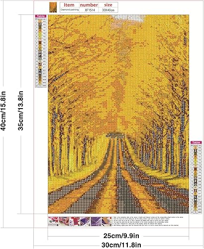 Miniatura 2 de abcGoodefg Paquete de 6 kits de pintura de diamantes 5D para adultos, kit de arte de diamantes de taladro completo, pinturas de bordado de diamantes