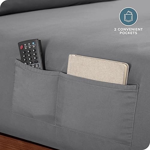 Miniatura 5 de Bare Home - Juego de sábanas y fundas de almohadas de microfibra ultrasuave de 1,800 hilos y doble bolsillo, doble cepillado, bolsillo profundo,