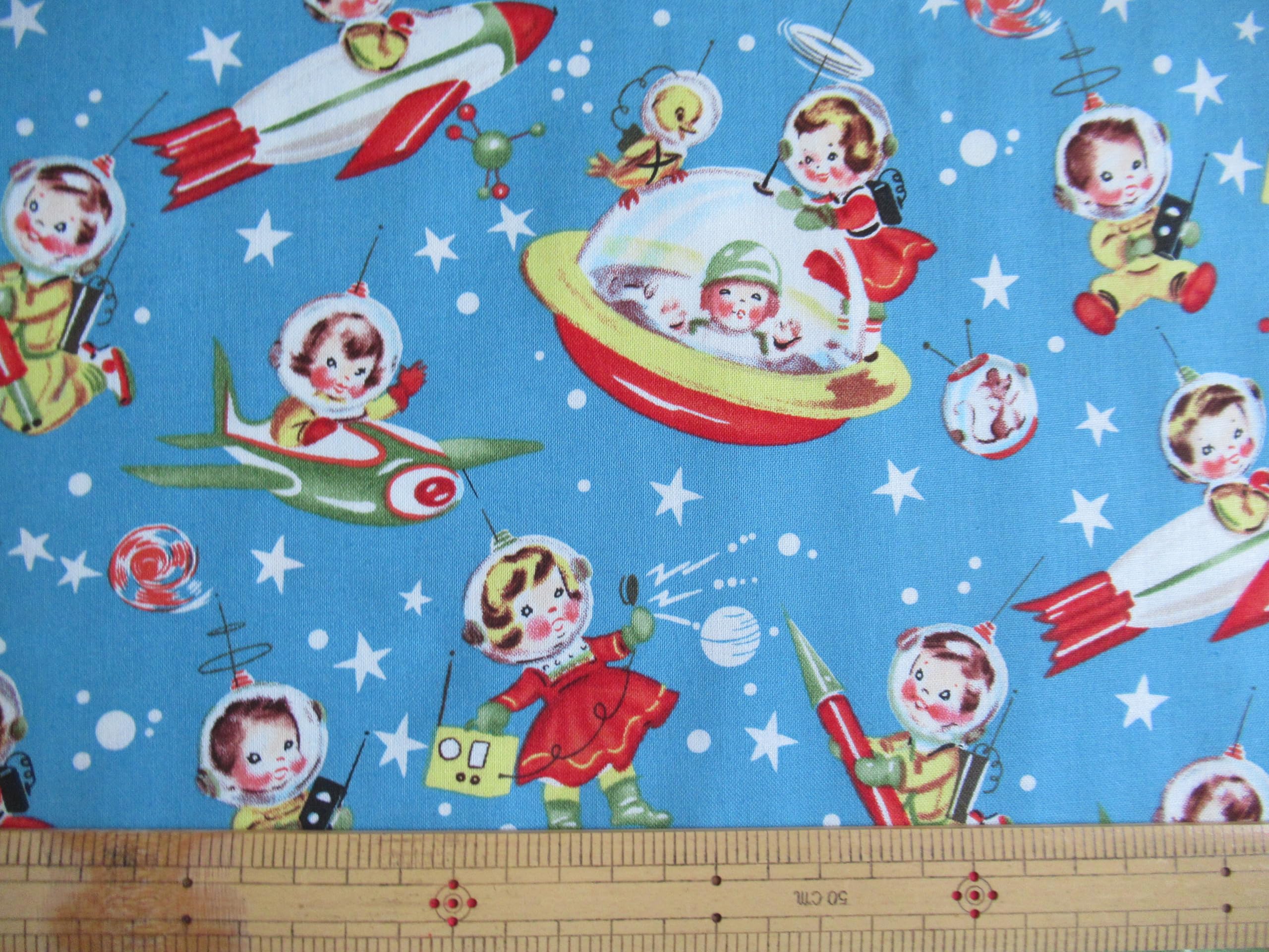 Amazon | Michael Miller Fabrics Retro Kids Vintage 45cmx54cm 廃版 