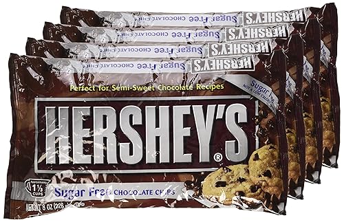 Miniatura 4 de Hershey's Chips de chocolate semidulce sin azúcar, bolsas de 8 onzas (paquete de 6)