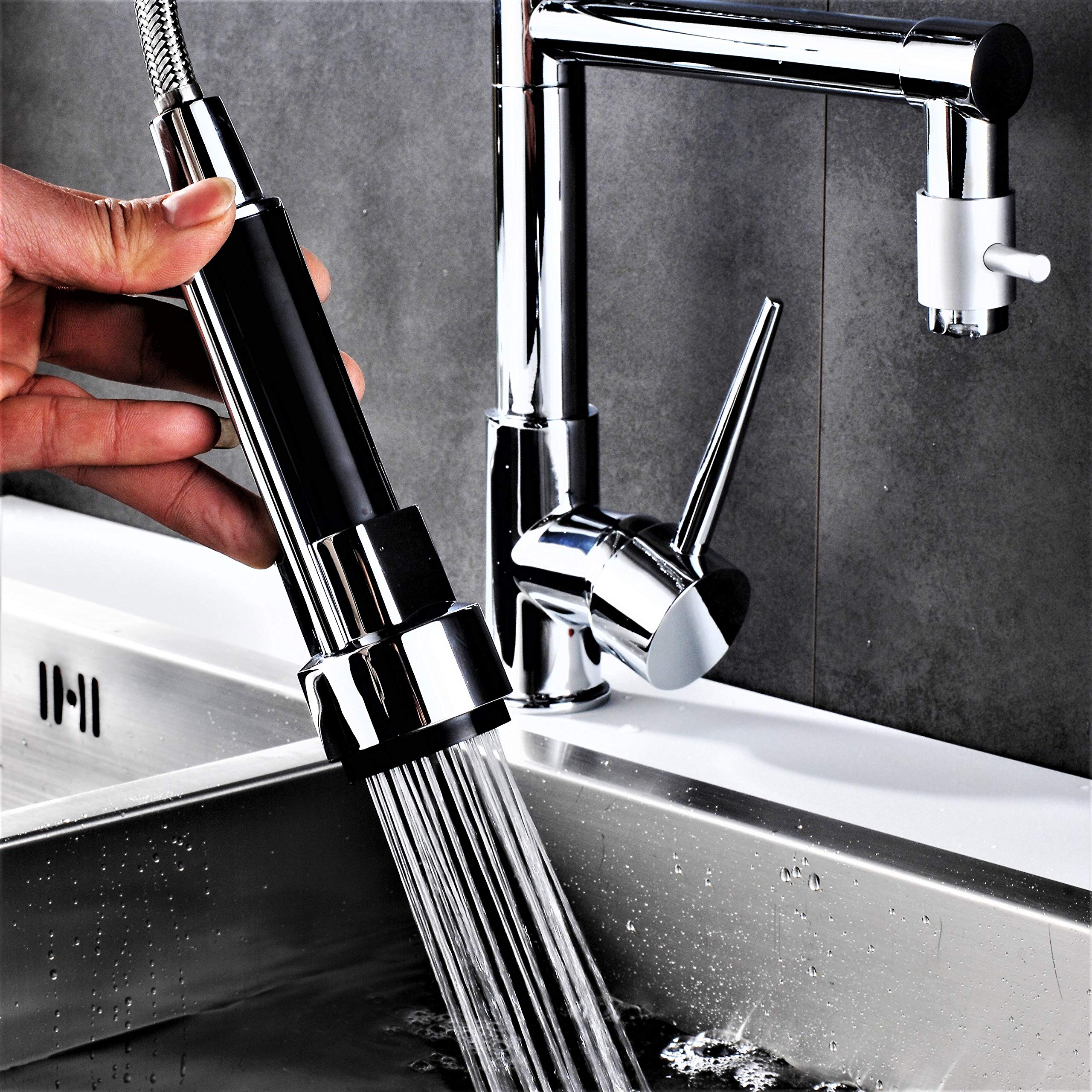 Gastro profesional – Grifo cocina grifo mezclador grifo ducha resorte