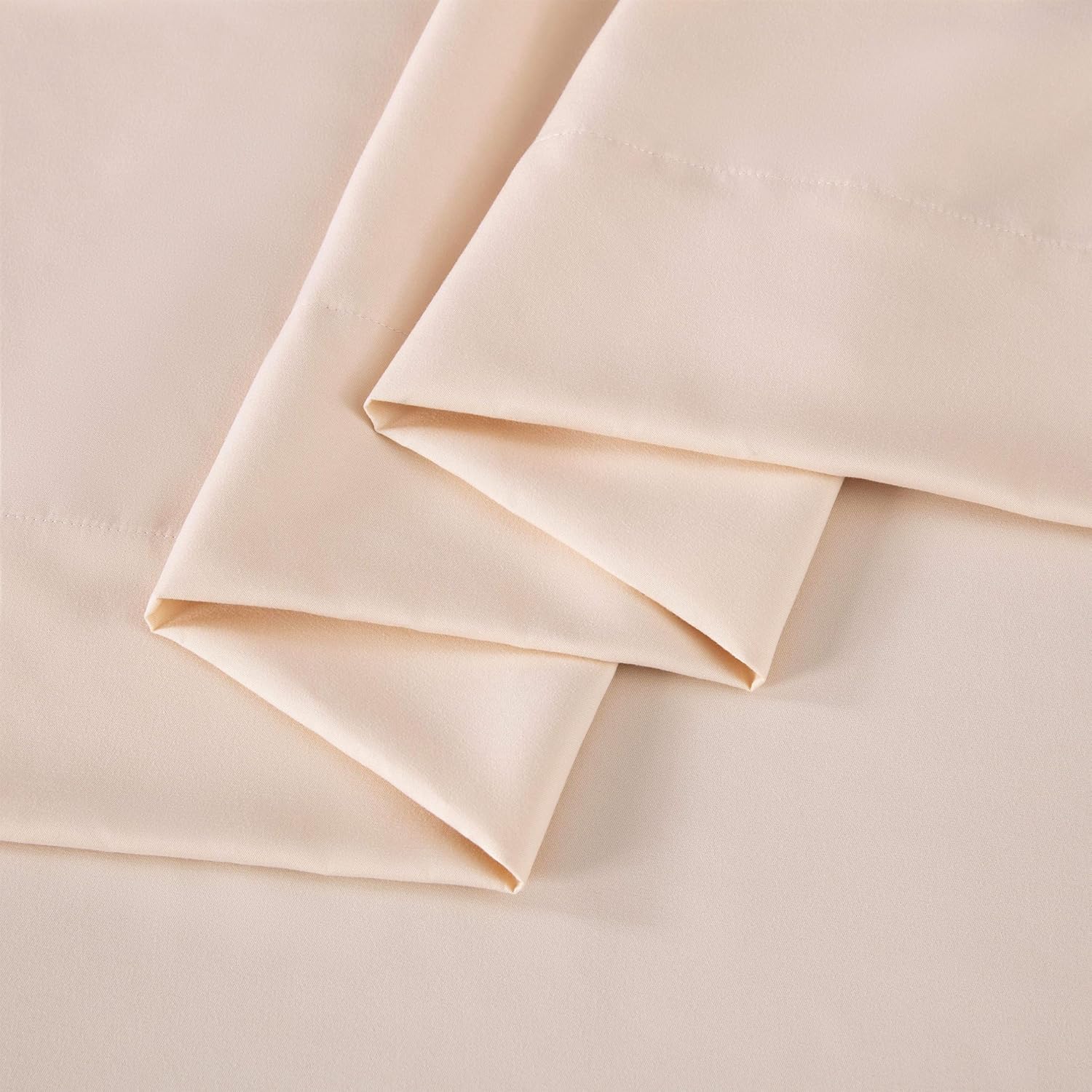 Chezmoi Collection 4-Piece Blush Pink Sheet Set California King Size - 110GSM Peach Skin Brushed Microfiber Polyester 16" Deep Pocket Bed Sheets & Pillowcases