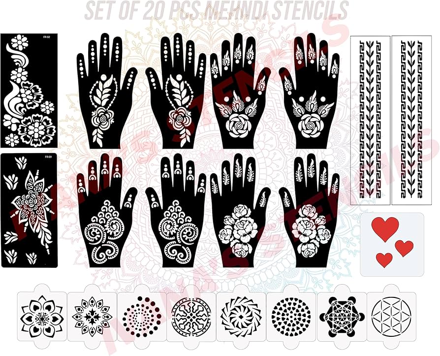 Discover more than 181 mehndi stencils design jtcvietnam.edu.vn