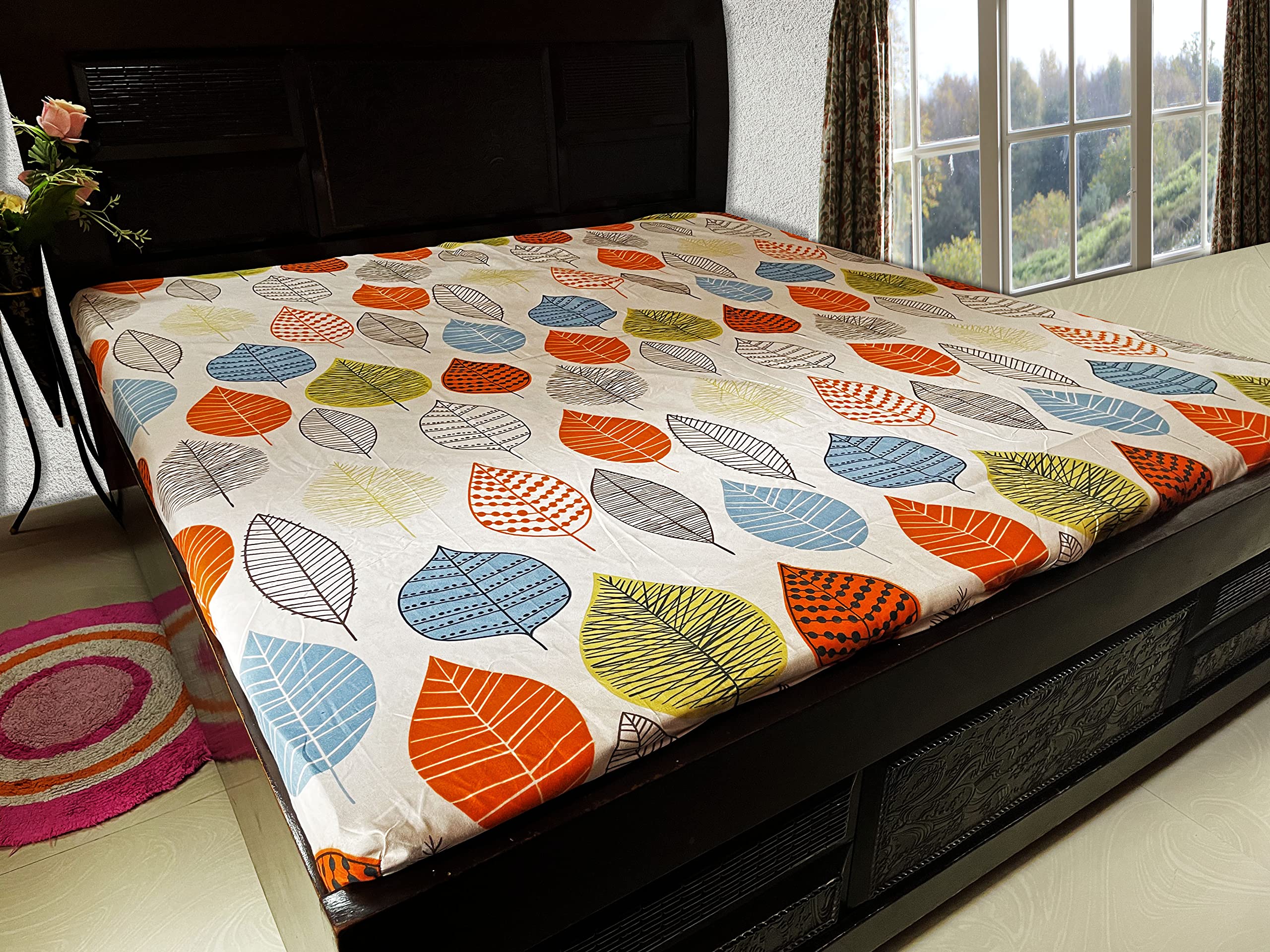 Grinaf Zippered Cotton King size 72"x78"x10" Mattress Cover/Protector - Patta (6x6.5x10) (B0BH6V33LN) Amazon Price History, Amazon Price Tracker