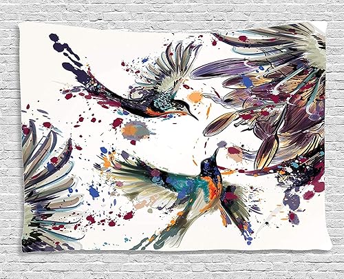 Ambesonne Colección para decoración del hogar, tapices de pared para recámara, sala de estar, recámara, multicolor