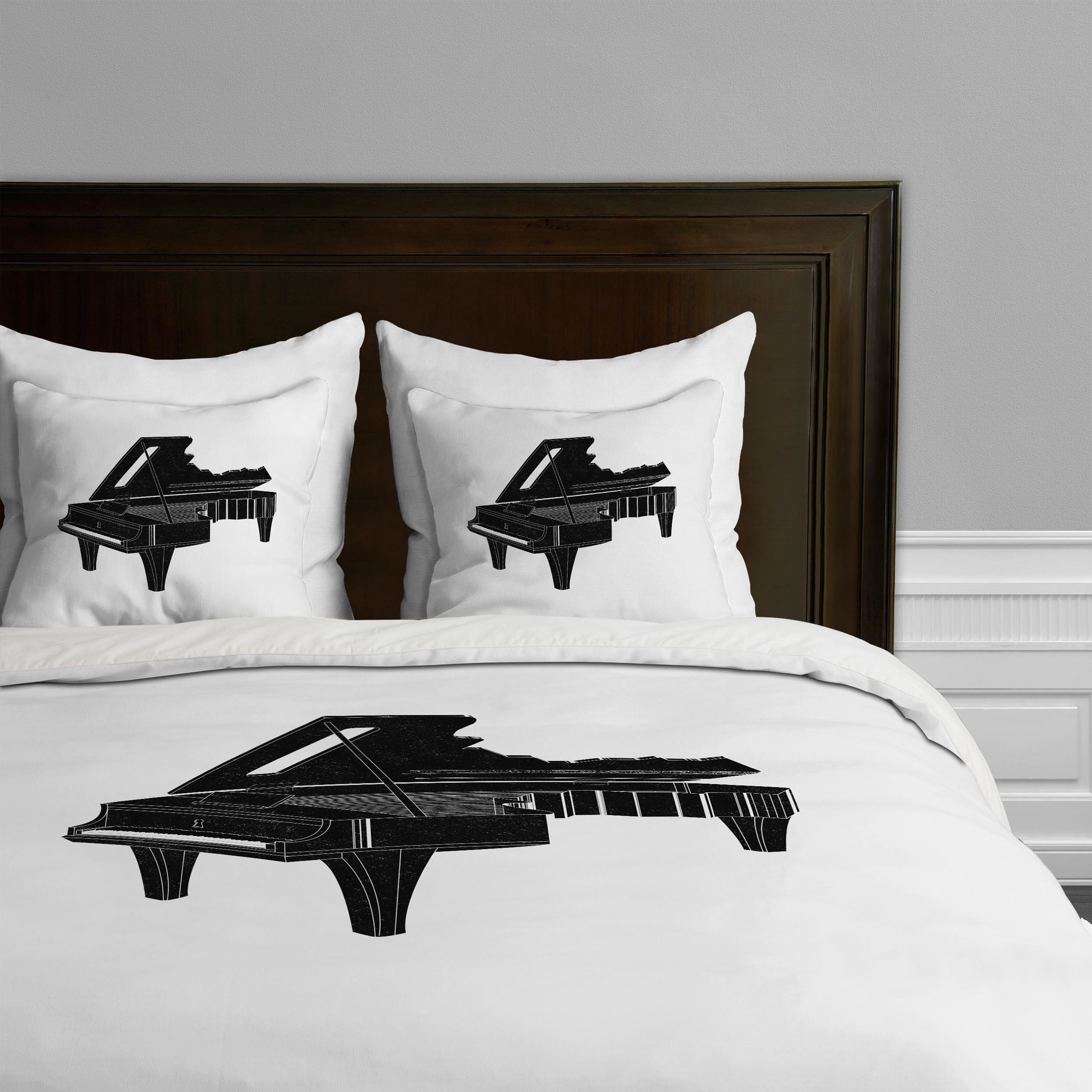 Funda de edredón Leyen Music Is The Key de DENY Designs para cama de matrimonio doble artística