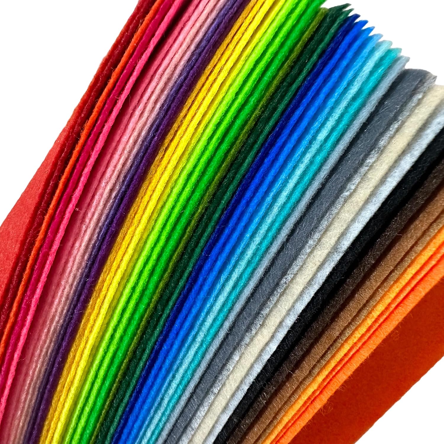 Craft Felt Sheets Kit – 80PCS Nonwoven Fabric, 40 Colors in 2 Sizes (8x12 & 4x4 in), DIY Arts and Crafts Supplies with Decoration – for Holiday Projects bzb Felt