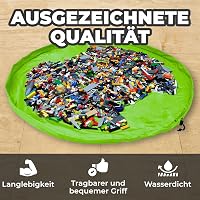 JJPRIME 150cm XL zöld játéktáska, összecsukható tárolózsák gyerekszobához, gyors rendrakás 6