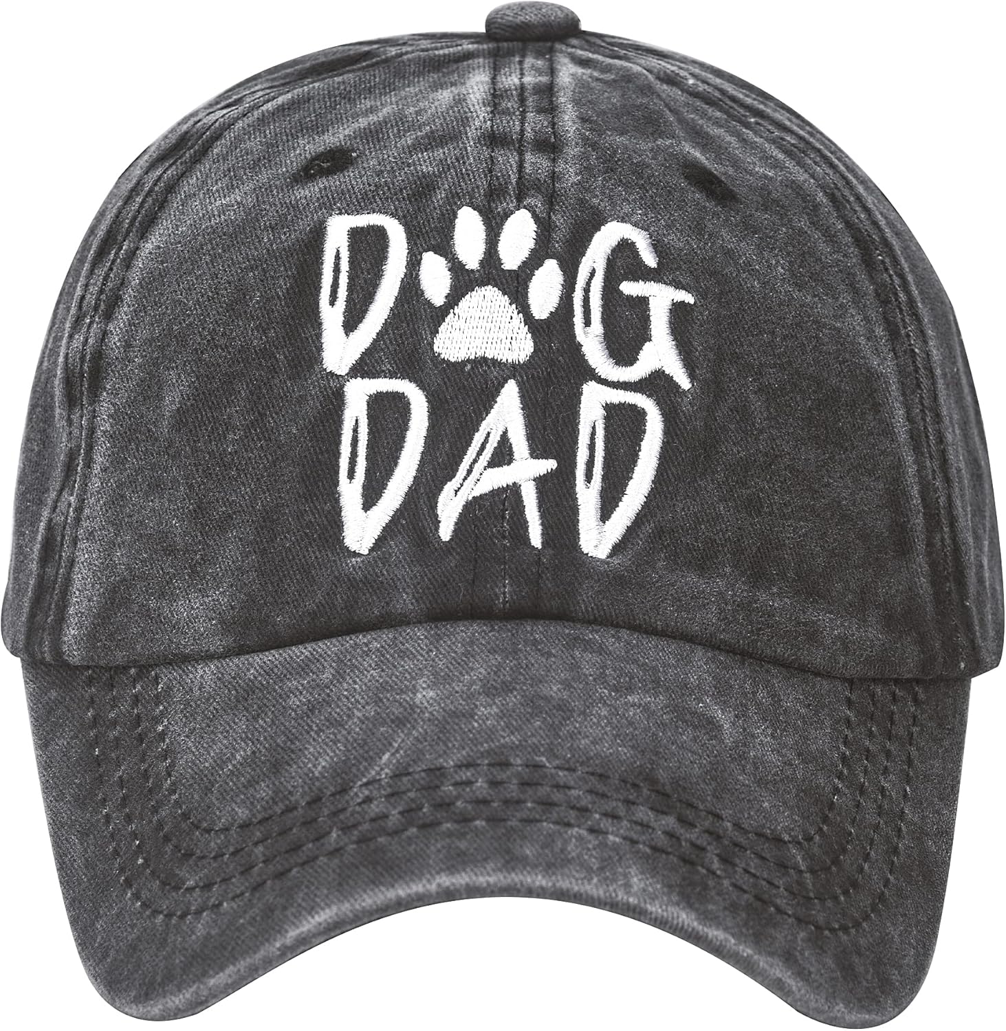 Waldeal Men's Dog Dad Washed Adjustable Baseball Cap Dog Lover Hat - Image 3