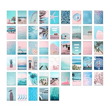 Wall Collage Kit Blue - 50 Pieces