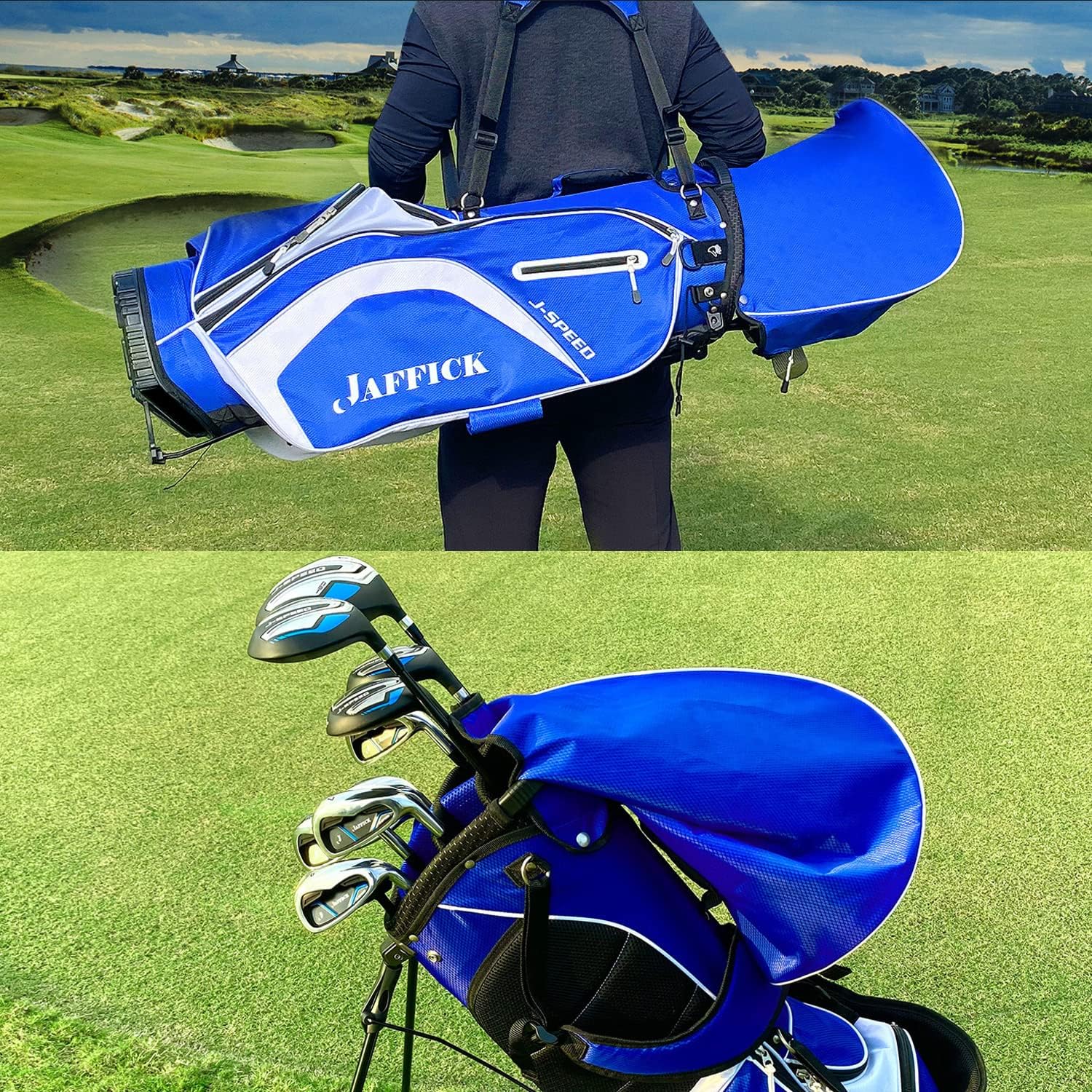 Complete Golf Clubs Sets for Men 12 Piece Includes Golf Driver #3 & 5 Fairway Woods, 4 Hybrid, 6-9 Irons, Pitching & Sand Wedge, Putter and Golf Bag : Sports & Outdoors