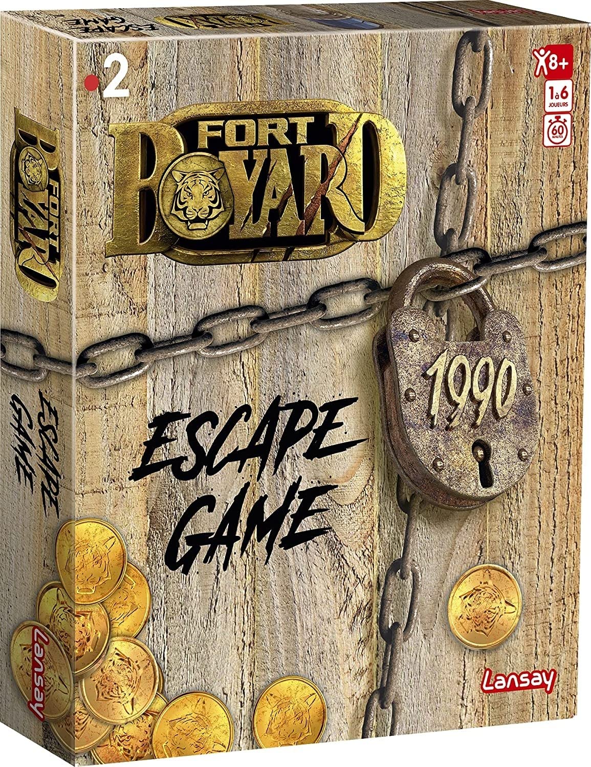 Lansay Fort Boyard Escape Game - Gioco da tavolo - Riflessione tra amici o familiari - da 8 anni - 2 a 6 giocatori