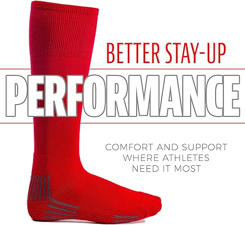 Miniatura 2 de Franklin Sports Calcetines de béisbol y sóftbol juveniles, calcetines de béisbol y sóftbol para niños, calcetines deportivos altos para niños y niñas