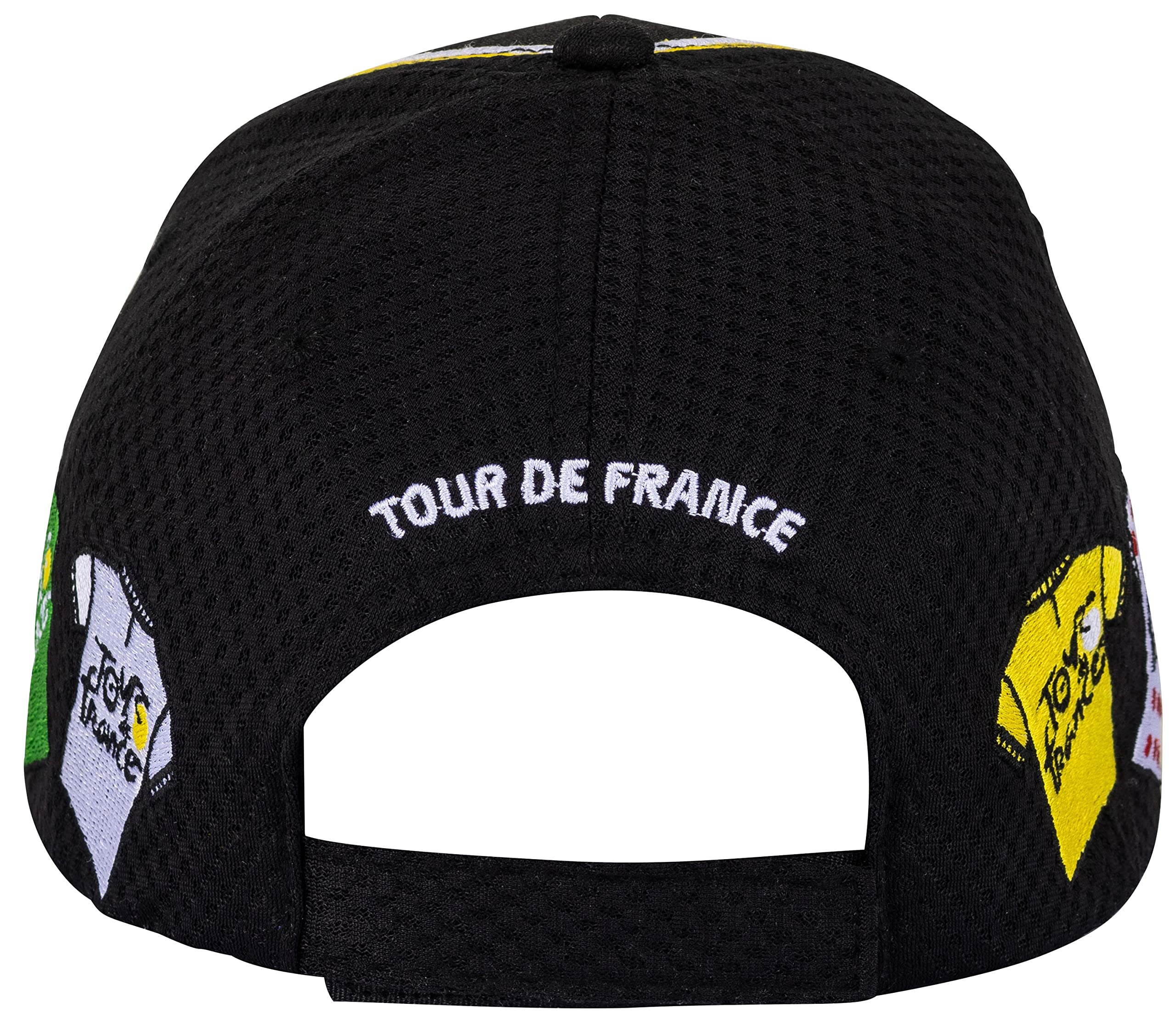 Tour de France Berretto Logo Collezione Ufficiale Ciclismo Taglia Regolabile, Nero , Taglia Unica