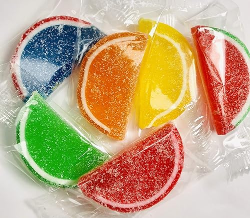 Miniatura 4 de Boston Fruit Slices - Rebanadas de gelatina de frutas surtidas - Envueltas individualmente - Caja a granel de 5 libras - Rebanadas de frutas