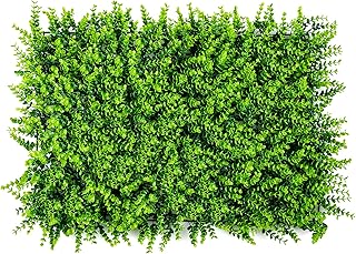 GOPLUS 12 pezzi Siepe Artificiale in Arte Topiaria, Siepe Artificiale per Balconi, Decorazione per Giardino Cortile Balcone, Verde