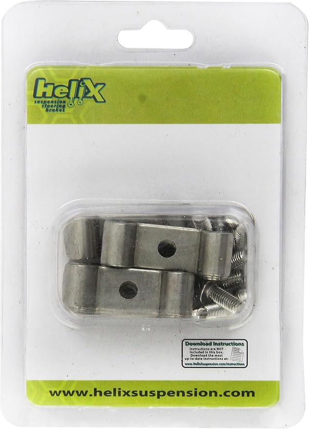 Helix 12473 3/16 Stainless Steel Double Line Clamp, 12 Pack, Clamps