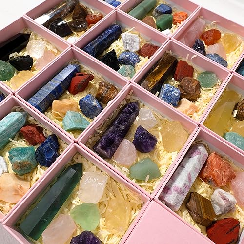 Miniatura 5 de Runyangshi Varita de cristal curativo de torre de apatita azul natural de 3 pulgadas con 5 piedras crudas de cristal en bruto para Reiki Chakra