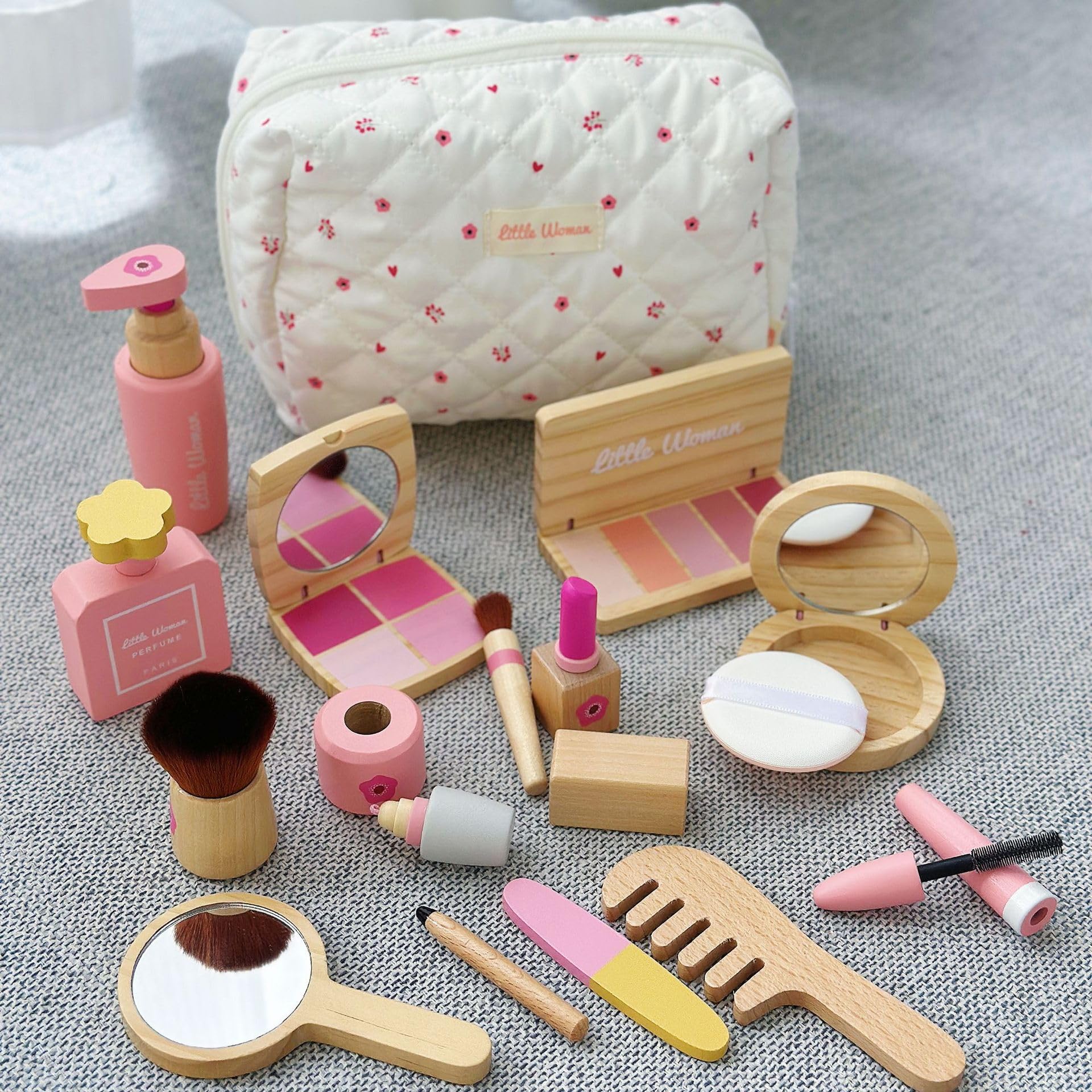 Bolsa de Viaje de Gran Capacidad, Almacenamiento, Floral Coreano