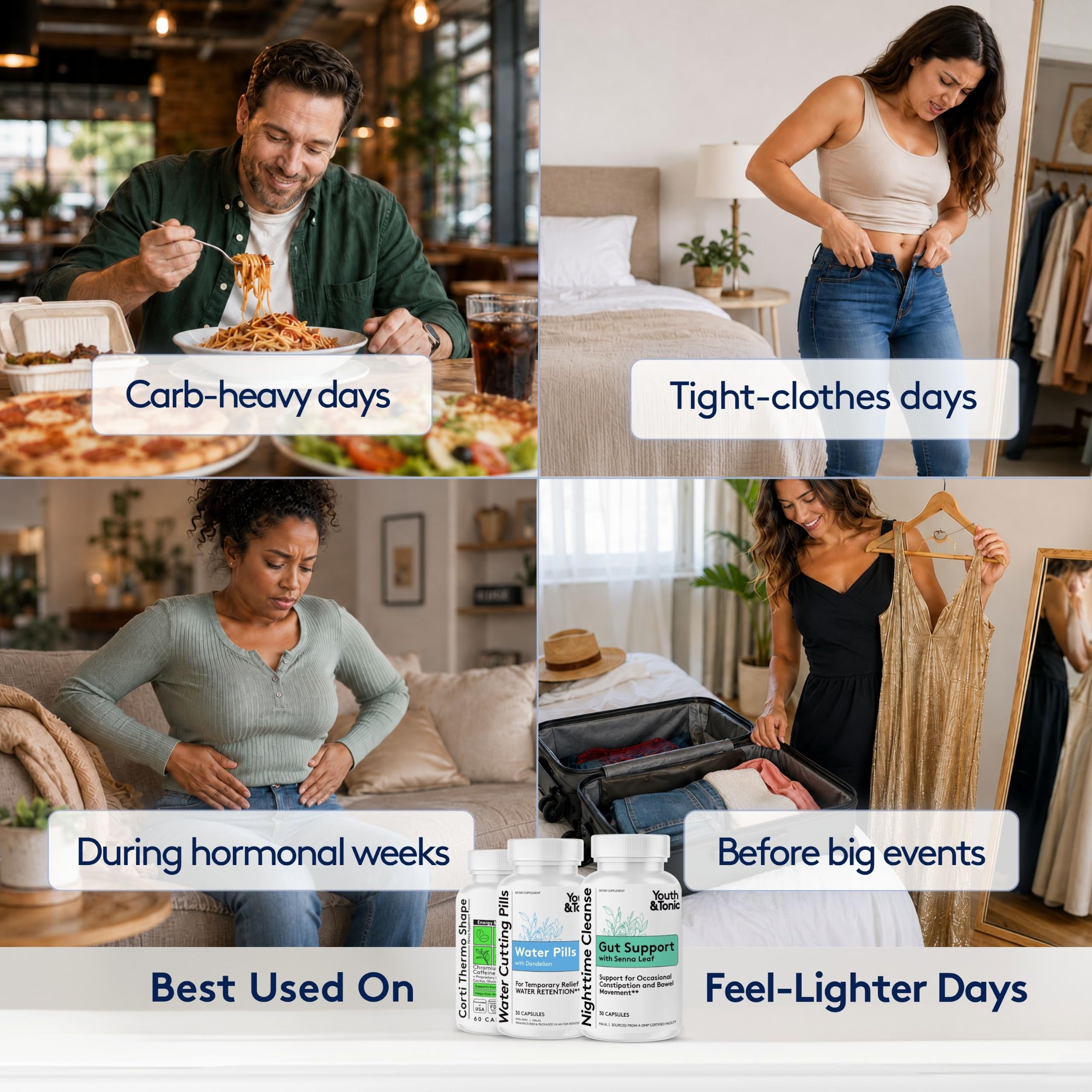 Youth & Tonic Cleanse Weight Loss Pills Women, Men, Detox, Water Retention — Amazon image 5