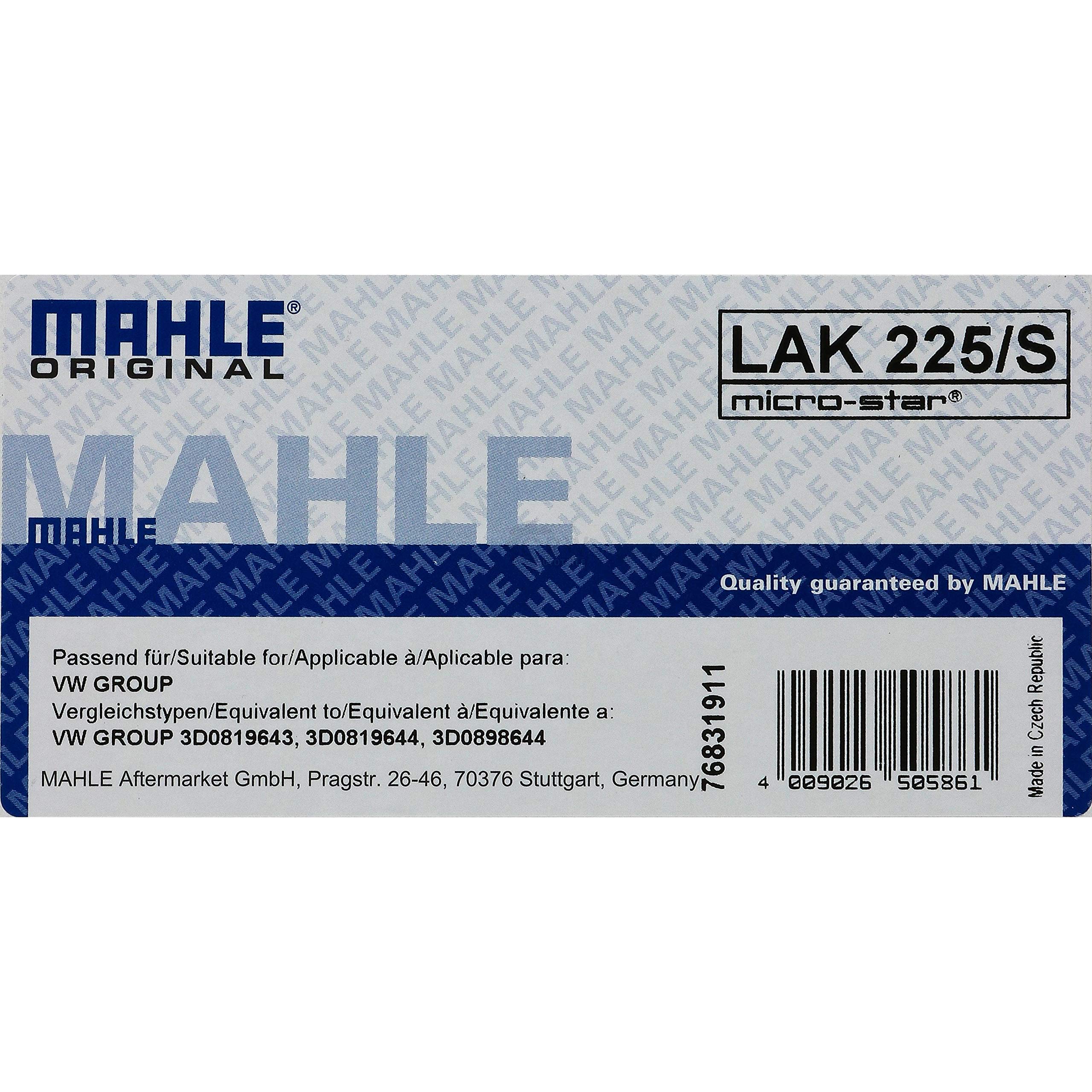 Pacchetto di ispezione pacchetto di manutenzione filtro con 10 l 0W-30 olio motore LongLife 3 FE, filtro dell'olio, filtro dell'aria abitacolo (carbone attivo) vite di scarico dell'olio