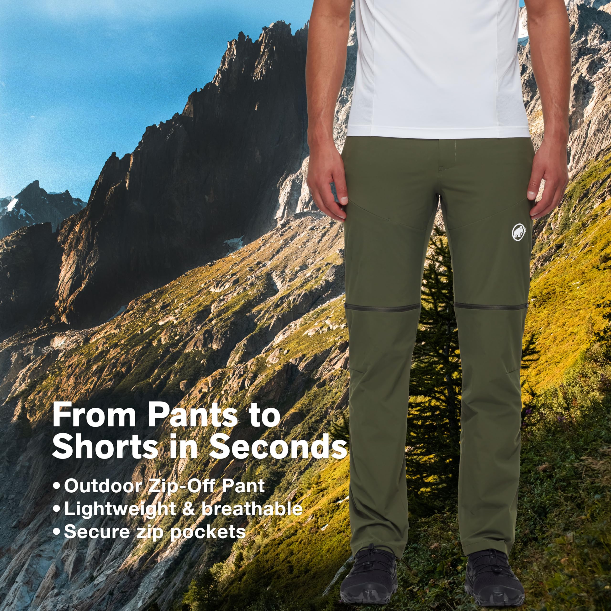 Mammut Outdoor Zip Off Pants Men - Spodnie turystyczne Mężczyźni