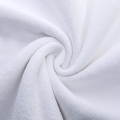 Miniatura 4 de POLYTE Toalla profesional de secado rápido de microfibra sin pelusas, 16 x 29 pulgadas, paquete de 12 (blanco)