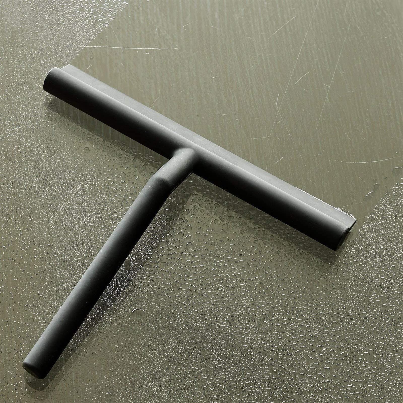 Rasquetas para Ducha, Escobilla de Goma Silicona con Gancho for Espejos Ventanas Ducha Multicolor(Grey with Hook)