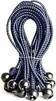 Vista 8 de EHOMEA2Z Paquete de 25 cuerdas elásticas de bolas elásticas de 6 pulgadas de diámetro para toldo, red, postes, jardín, herramientas, cables, cable