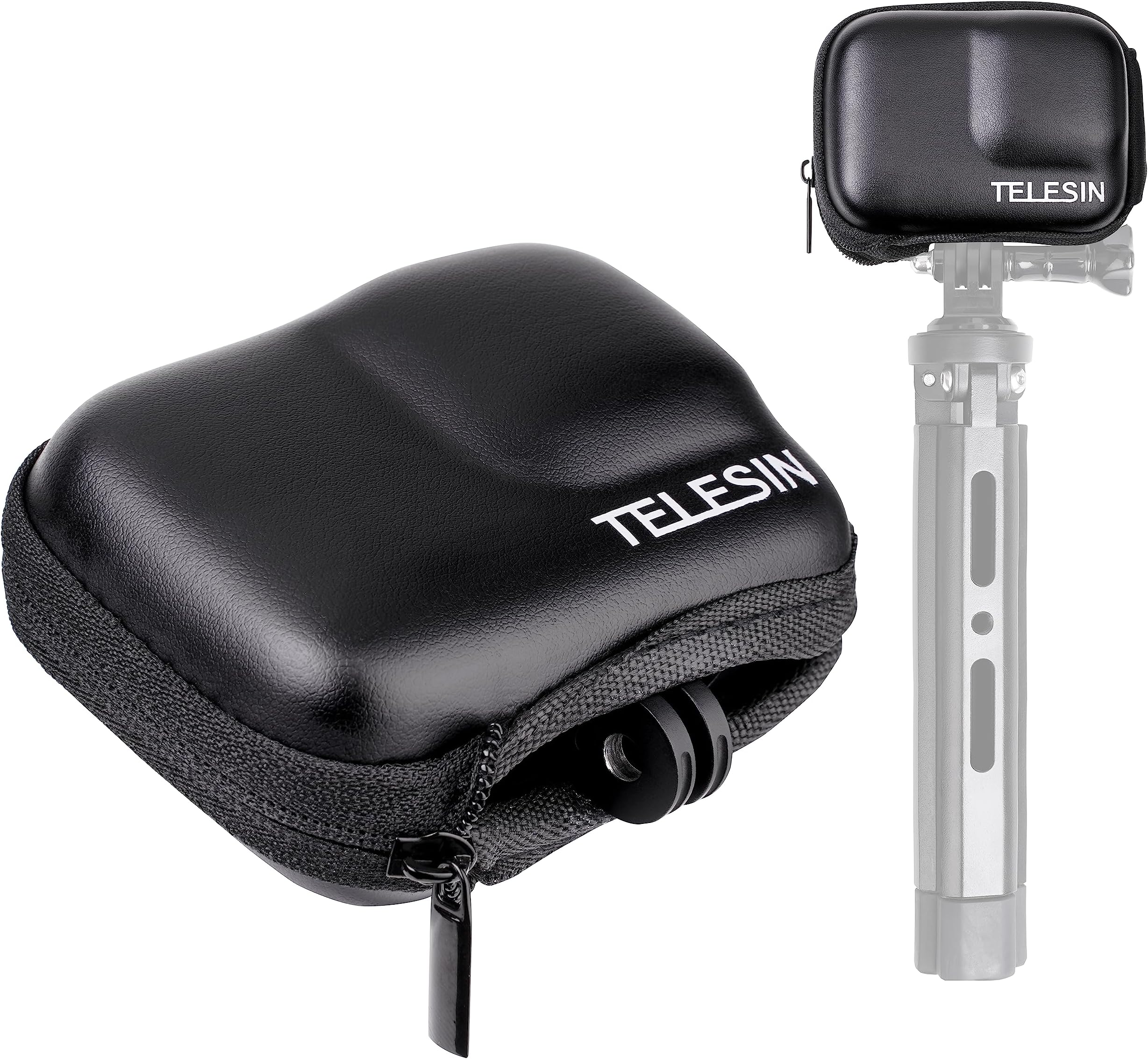 TELESIN Small Carry Case Lens Cover Cap Protector Mini Carrying Bag for GoPro Hero 13 12 11 10 9 Black Insta360 Ace Pro Camera Accessories