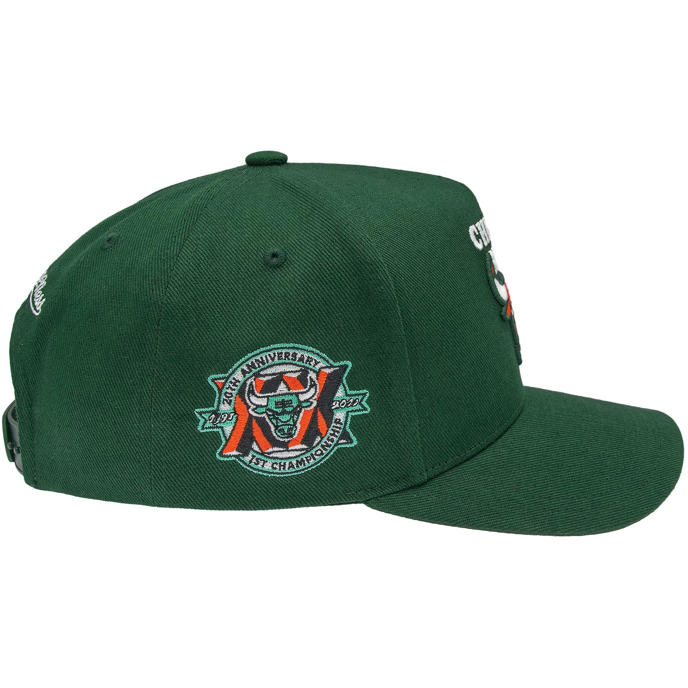 Mitchell & Ness Casquette de baseball NBA Green Orange | Pro Crown Fit | avec fermeture snapback réglable