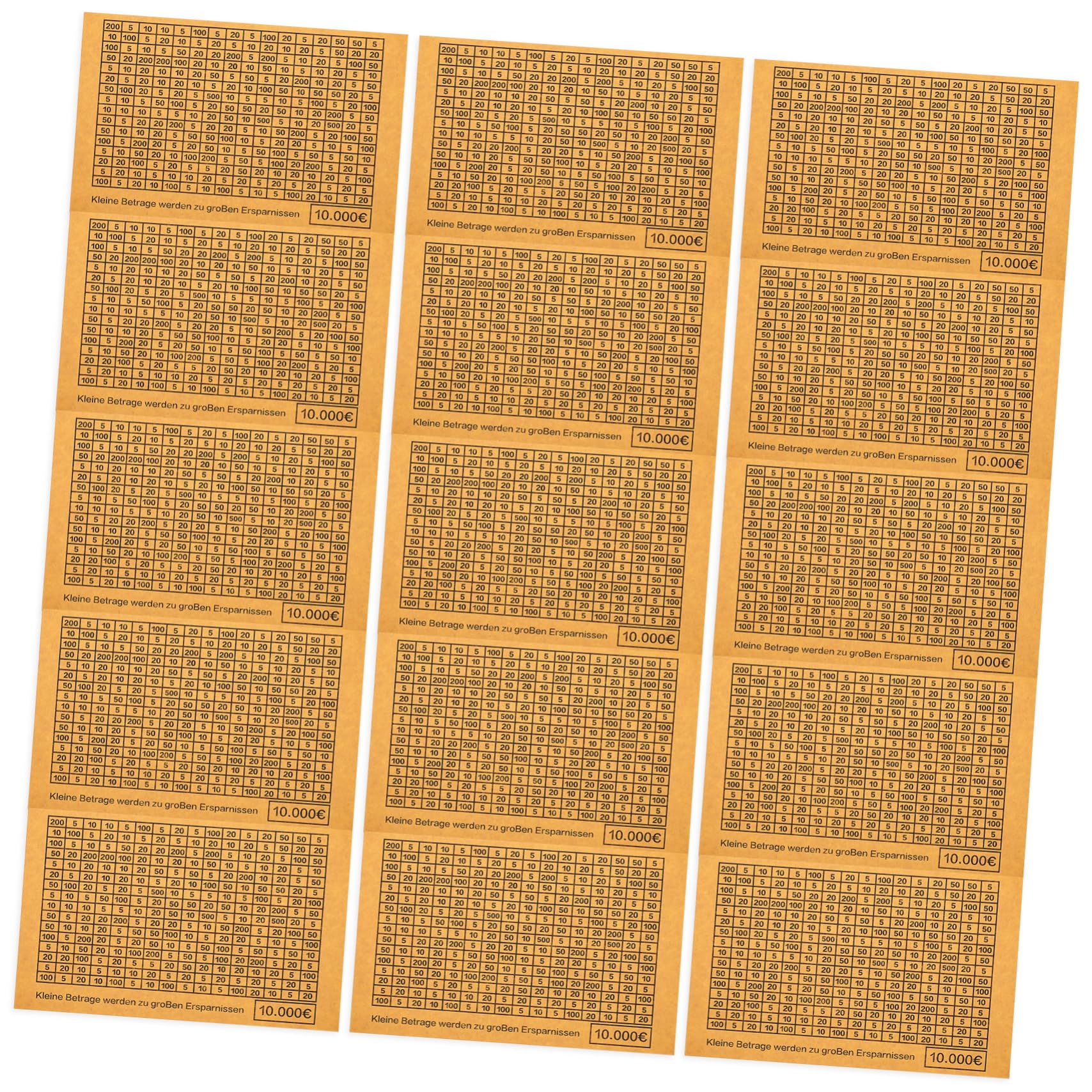 Yardwe DIY Savings Jar Decals 20 Sheets Stickers Coin Bank Stickers for Boys and Girls Savings Challenge