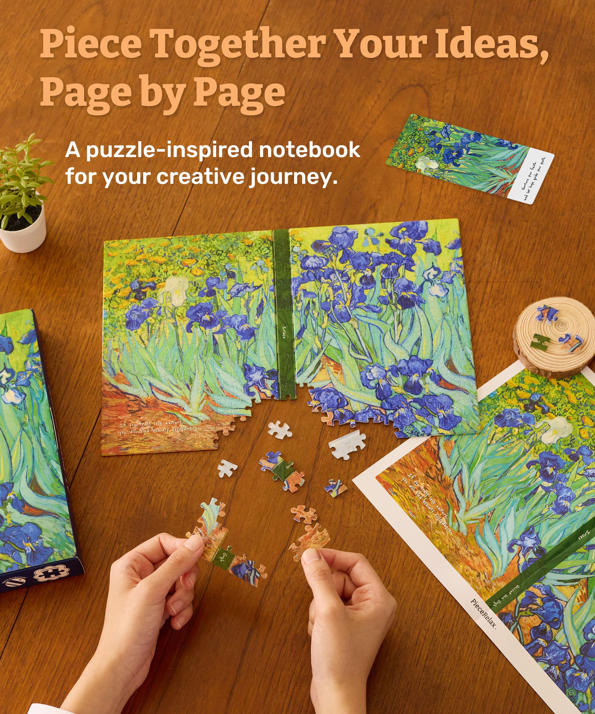 PieceRelax Puzzle Journal for Adults, Van Gogh - Image 2