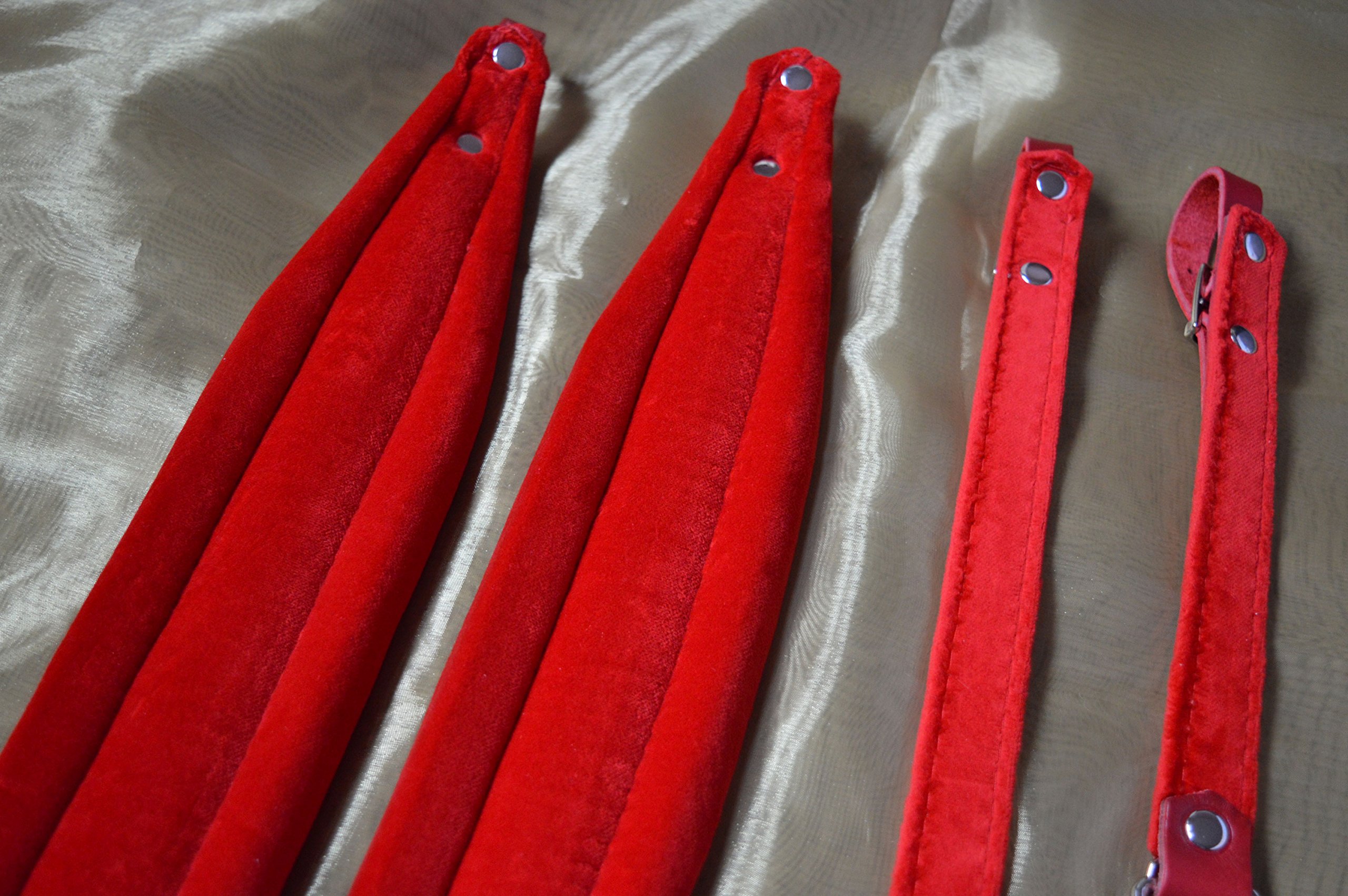 Tracolle Per Fisarmonica In Vera Pelle - Larghezza 8 Cm, Imbottite, Produzione Italiana, Per 48-120 Bassi - Foto 7