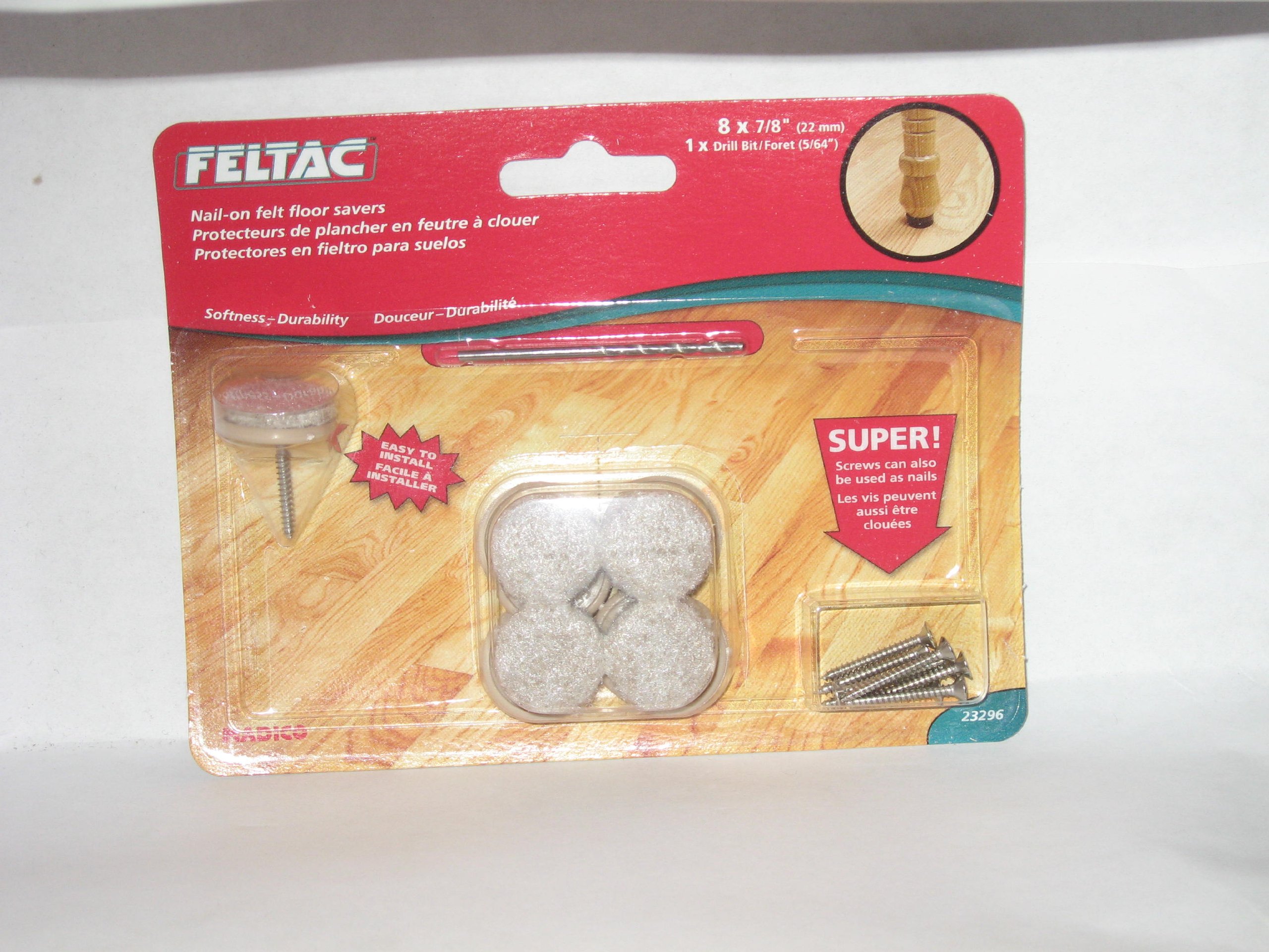 Felt Pad Nail-on, 8 X 7/8