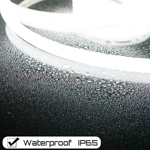 Miniatura 3 de Russell Decor Cuerda de luces LED de neón flexible (blanco frío, 100 pies)