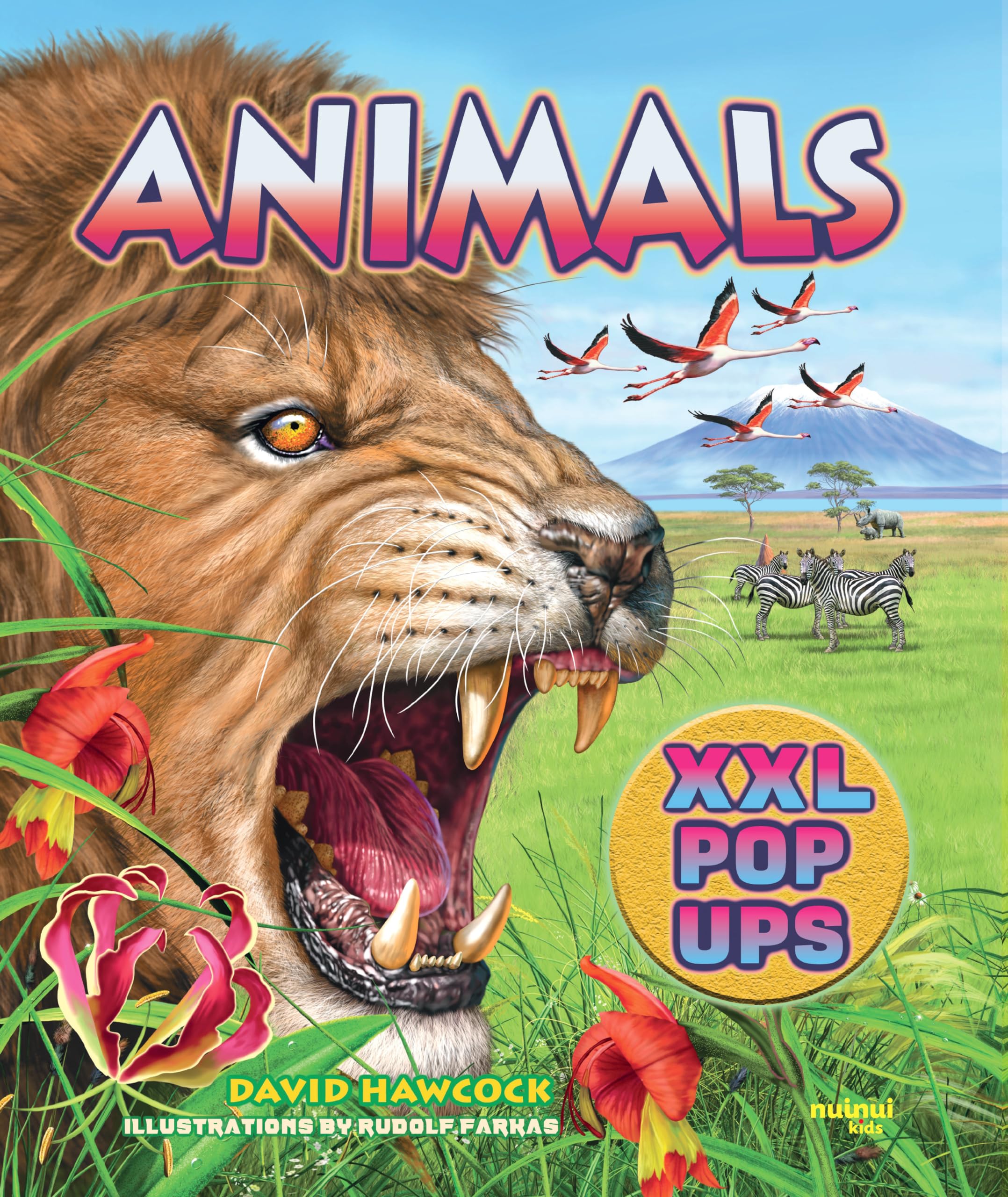 Animals XXL pop-ups by David Hawcock, Rudolf Farkas - 9782889754274