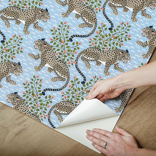 Miniatura 4 de PrintFresh Papel tapiz autoadhesivo Bagheera azul claro