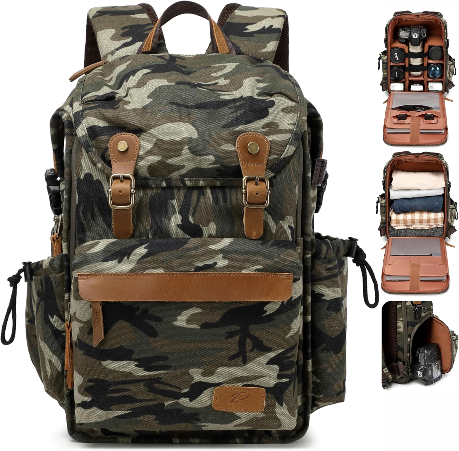 Padwa Lifestyle camouflage camera backpack for DSLR & UAV