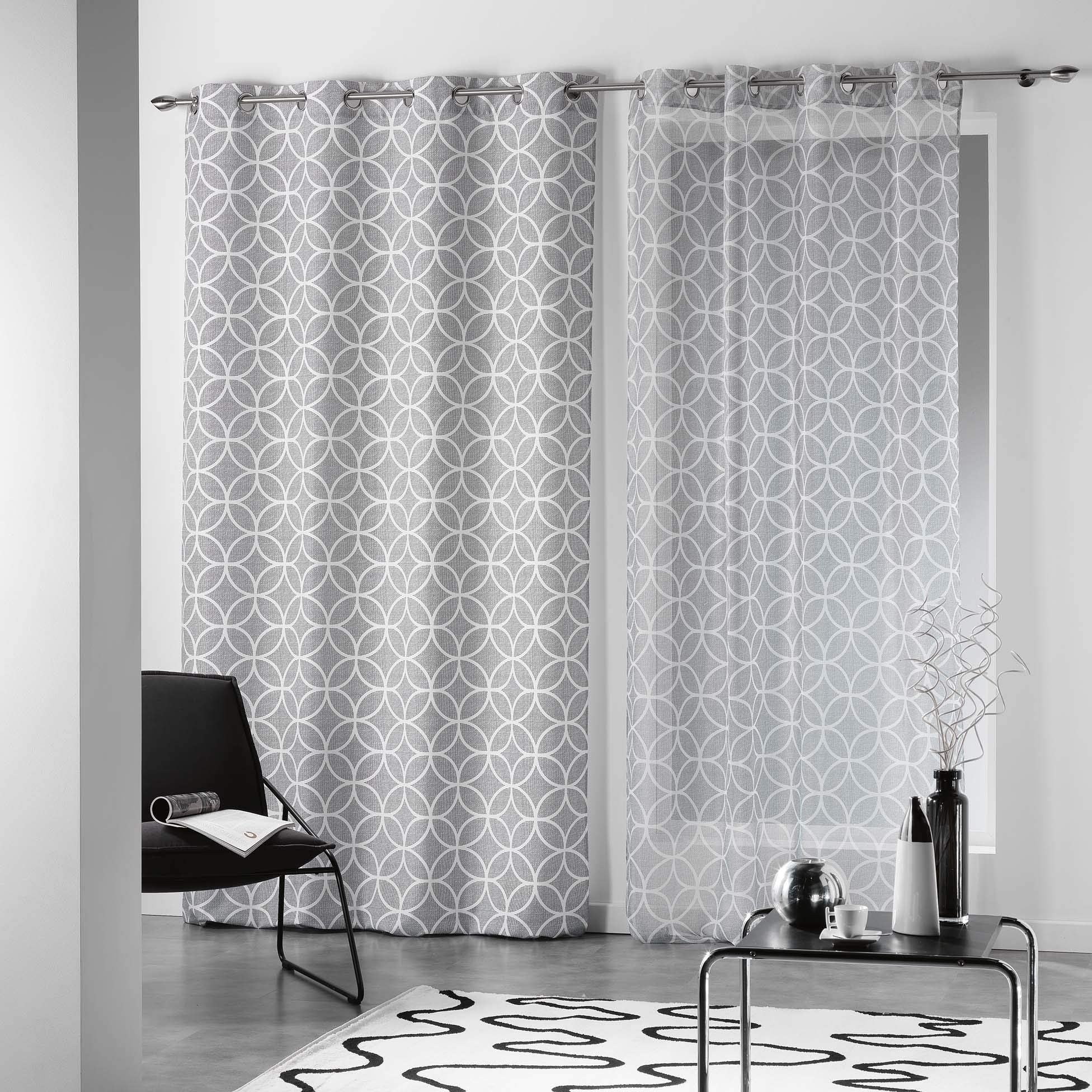 Voilage DOUCEUR D'INTERIEUR Voilage à oeillets 140 x 240 cm voile sablé