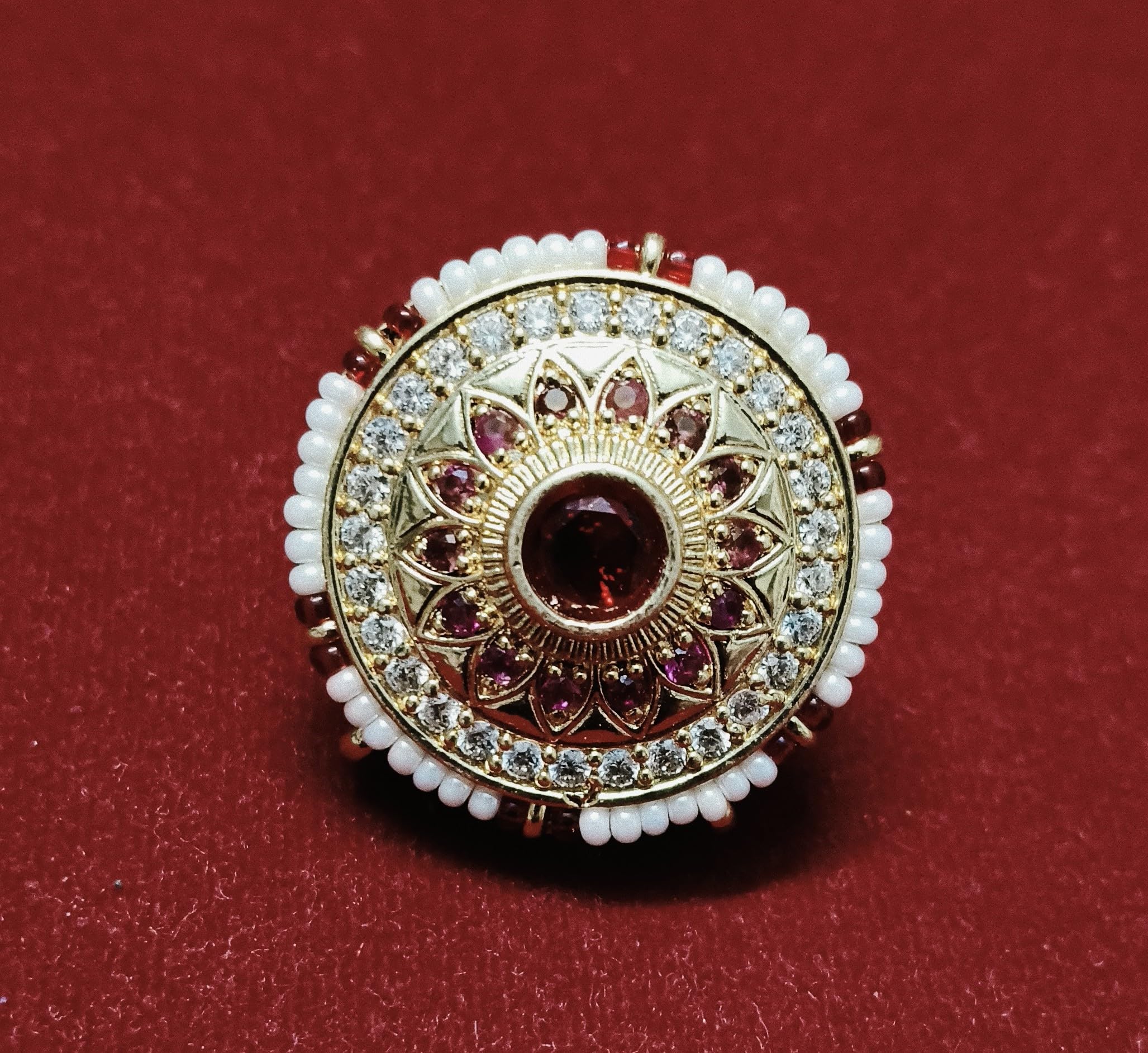 Traditional Rajasthani goldan Maang Tikka borla for Women and Girls-picture-32
