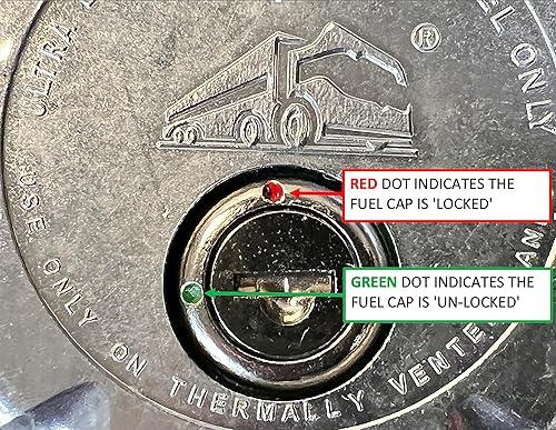 Miniatura 7 de Carretera superior camión partes 14 vuelta bloqueo aluminio diesel tapa de combustible para camiones Freightliner con llave igual par