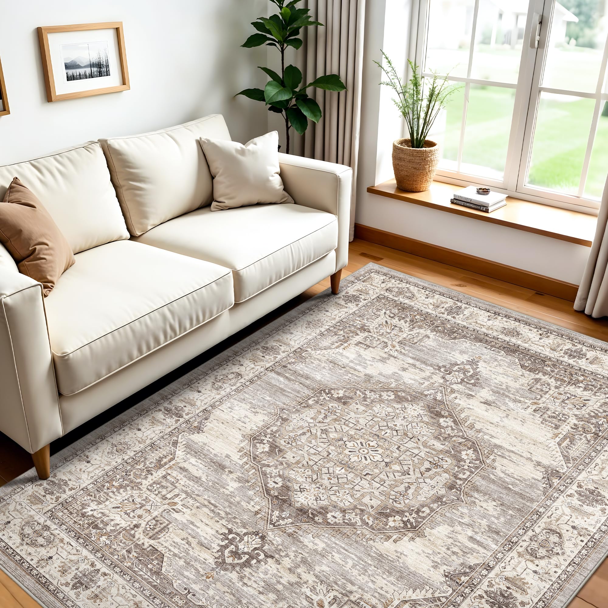Amazon.com: Washable Area Rugs 4x5 Entryway: Soft Ultra Thin Low