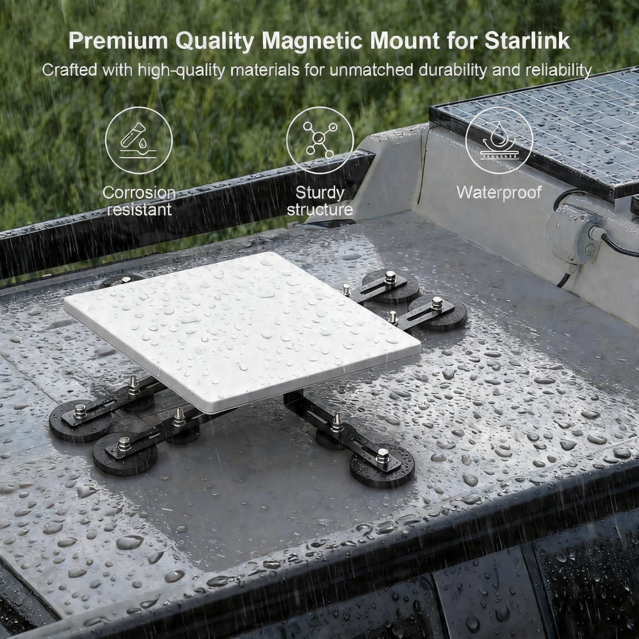 Star link mini montaż magnetyczny z 12 podstawami magnetycznymi, maksymalna siła trzymania do 182 funtów. PRUBOVI Star link internetowy zestaw instalacyjny satelitarny, kompatybilny z anteną Star link